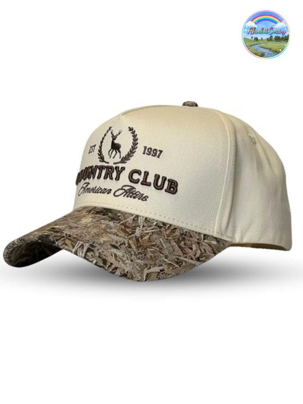 Western Trucker Hat Snapback Cotton Camo Denim Embroidered Cowboy Cap